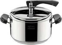 Thumbnail for Lagostina Olla a presión La Classica Lagofusion, olla a presión Ø 22 cm, capacidad 5L, con cesta, recetario y Ecodose, asas de baquelita, válvula de peso y fondo Lagofusion