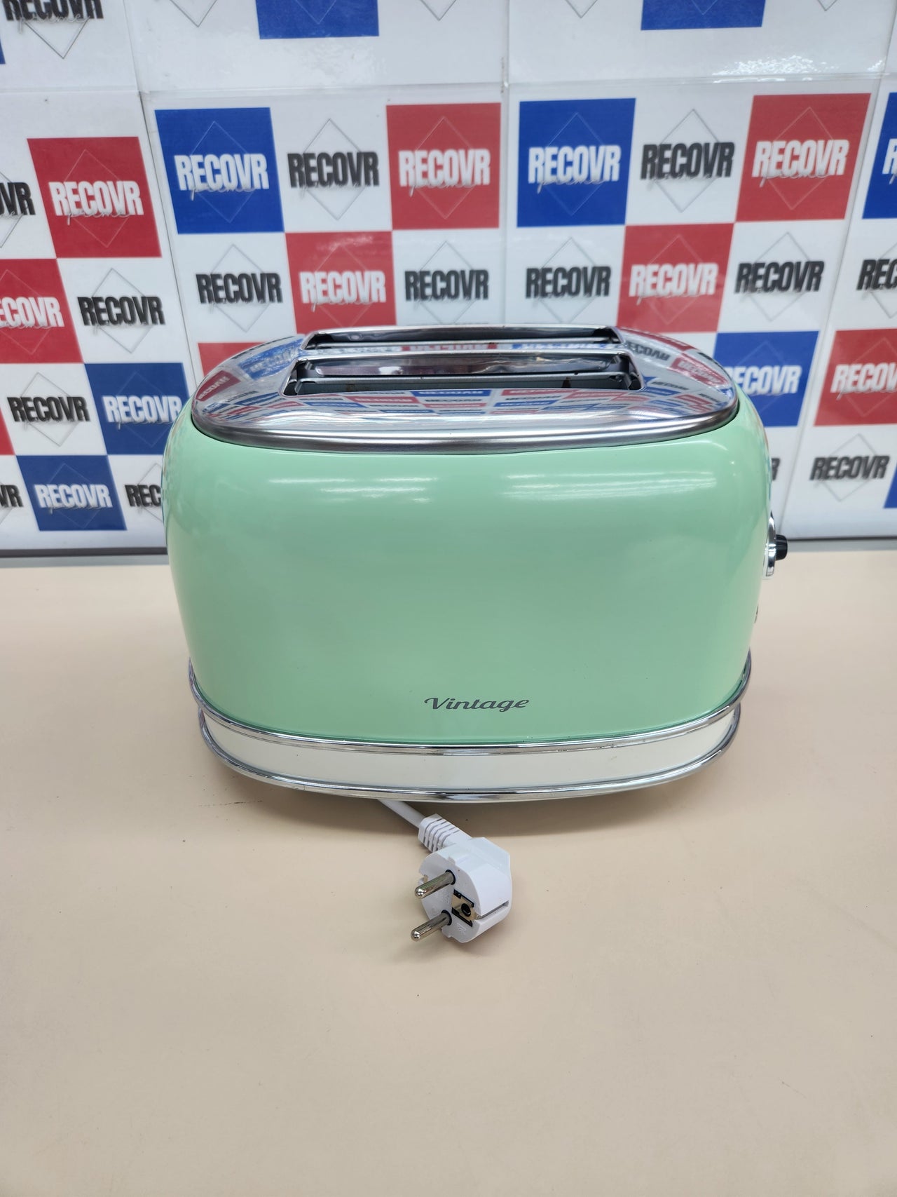 Tostadora Vintage, 810 W, 6 tons Ariete 155 - Metal, Verde