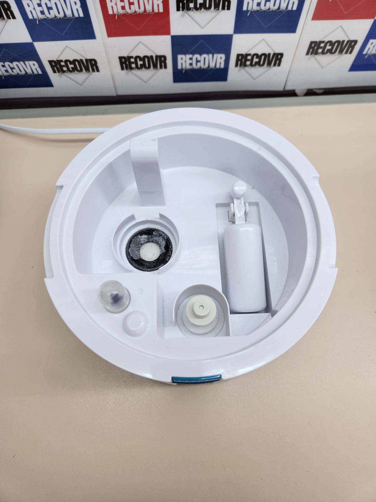 Atomizador 30V, 5L, 3 niveles desinfectante ultrasónico, Ariete 2836 Sani-Jet Air, pantalla LED, blanco/azul