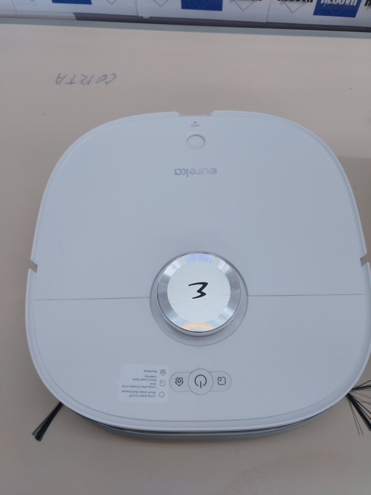 EUREKA J12 Ultra Robot Aspirador y Fregasuelos,Vaciado Automático/Lavado Automático/Secado Automático Robot Aspirador Autovaciado,AI 3D Obstáculos Navegación LiDAR,5000Pa,180min Batería,WiFi/App