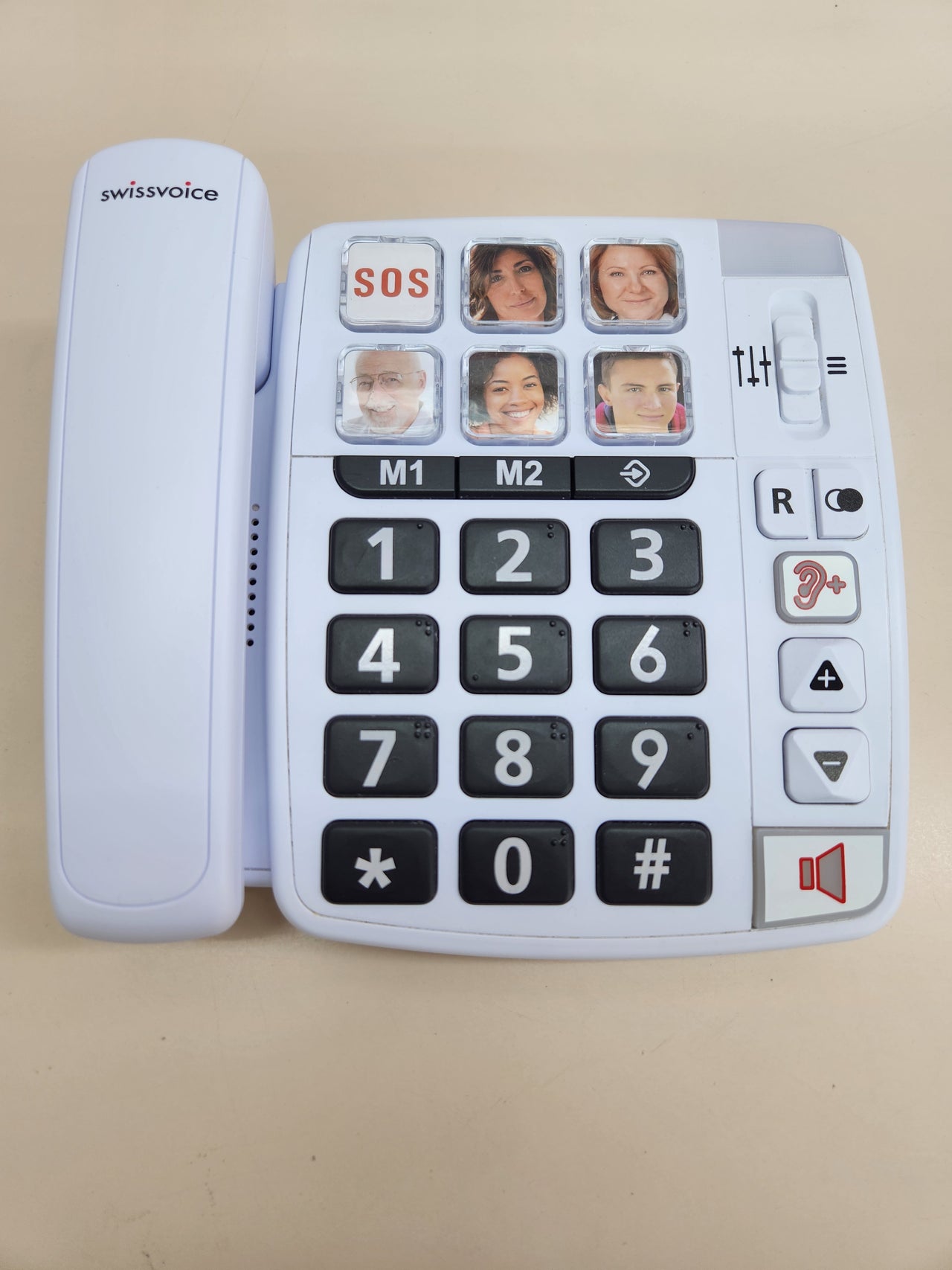 Teléfono Cable, Teclas Grandes, 6 Teclas de Memoria con Foto