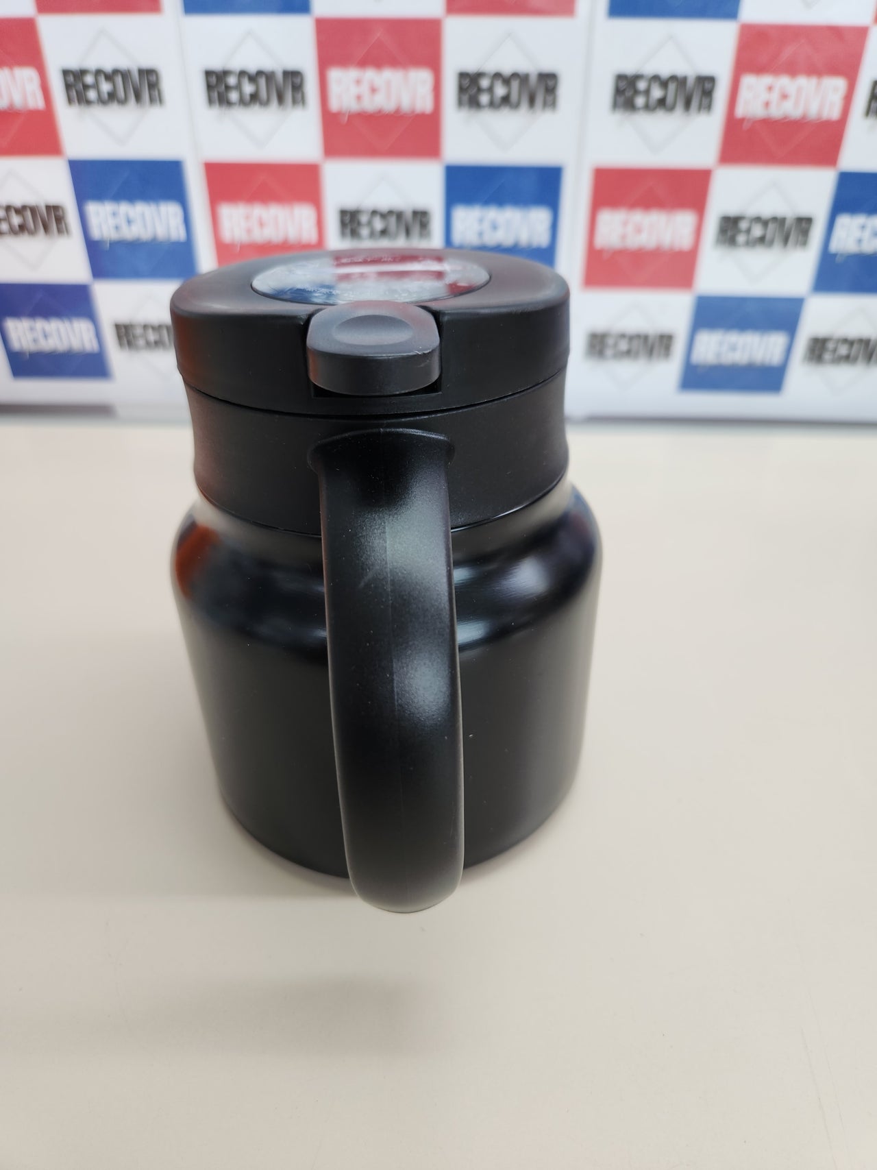 Tetera infusor 800 ml, jarra térmica de acero inoxidable con pantalla de temperatura y cepillo de limpieza, tetera para café, té, bebidas (negro) - Sin BPA