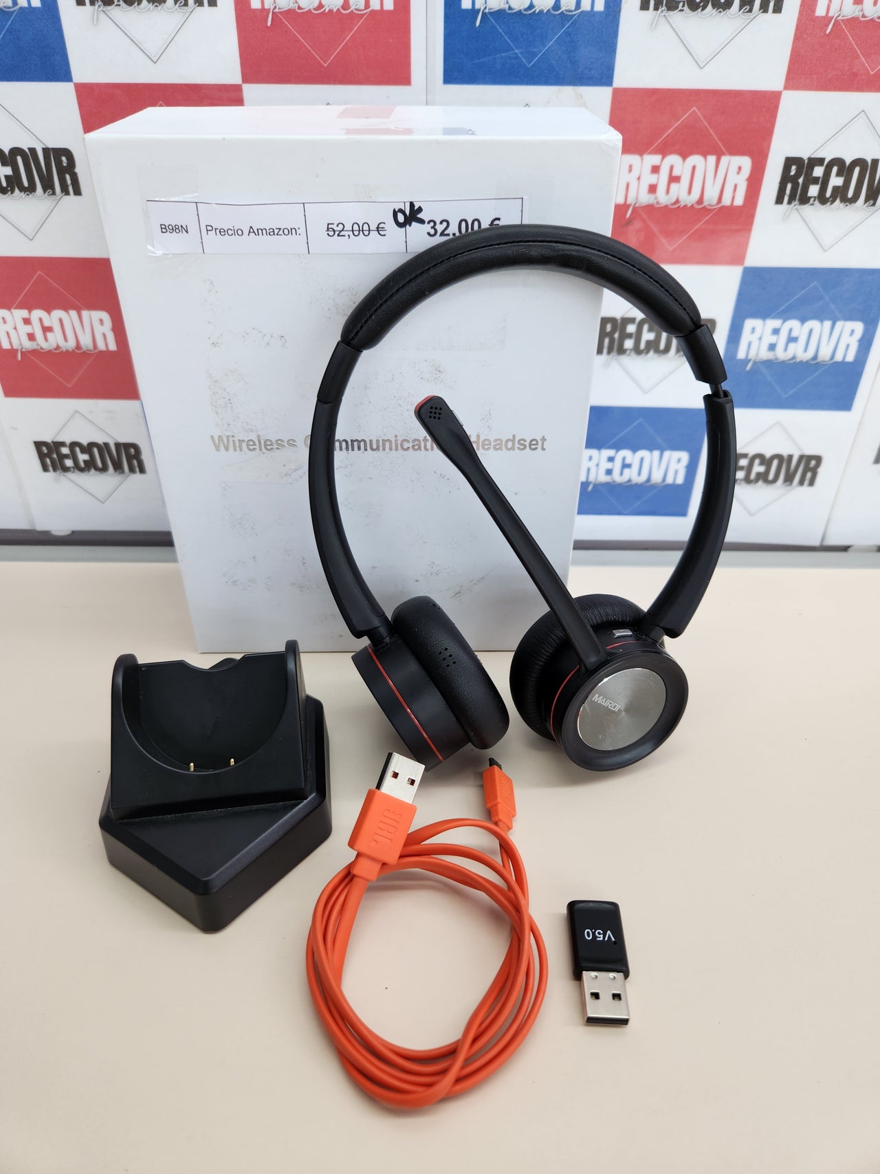 Auriculares Inalambricos con Microfono para PC MAIRDI