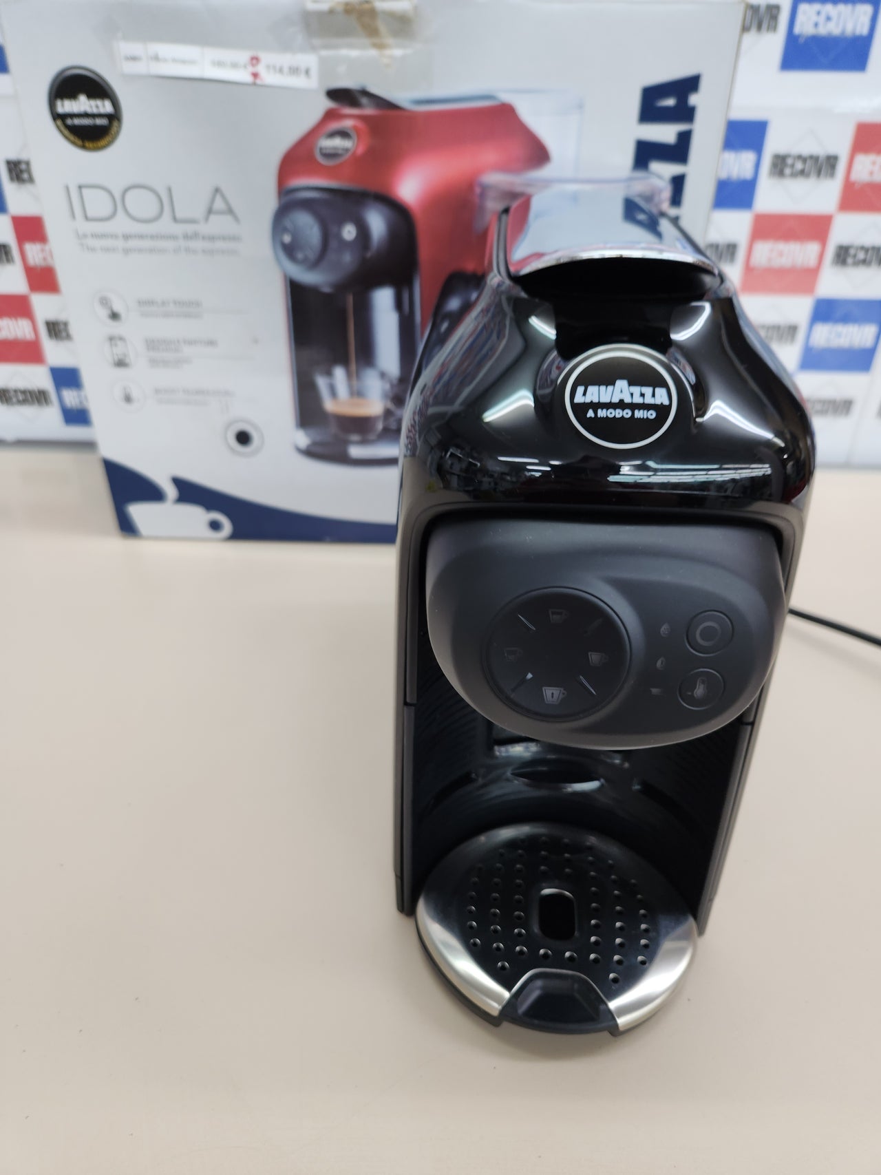 Cafetera 1500 W, 220-240 V, 1,1 L, 50/60 Hz, 64 cápsulas Lavazza, A Modo Mio Idola Nera