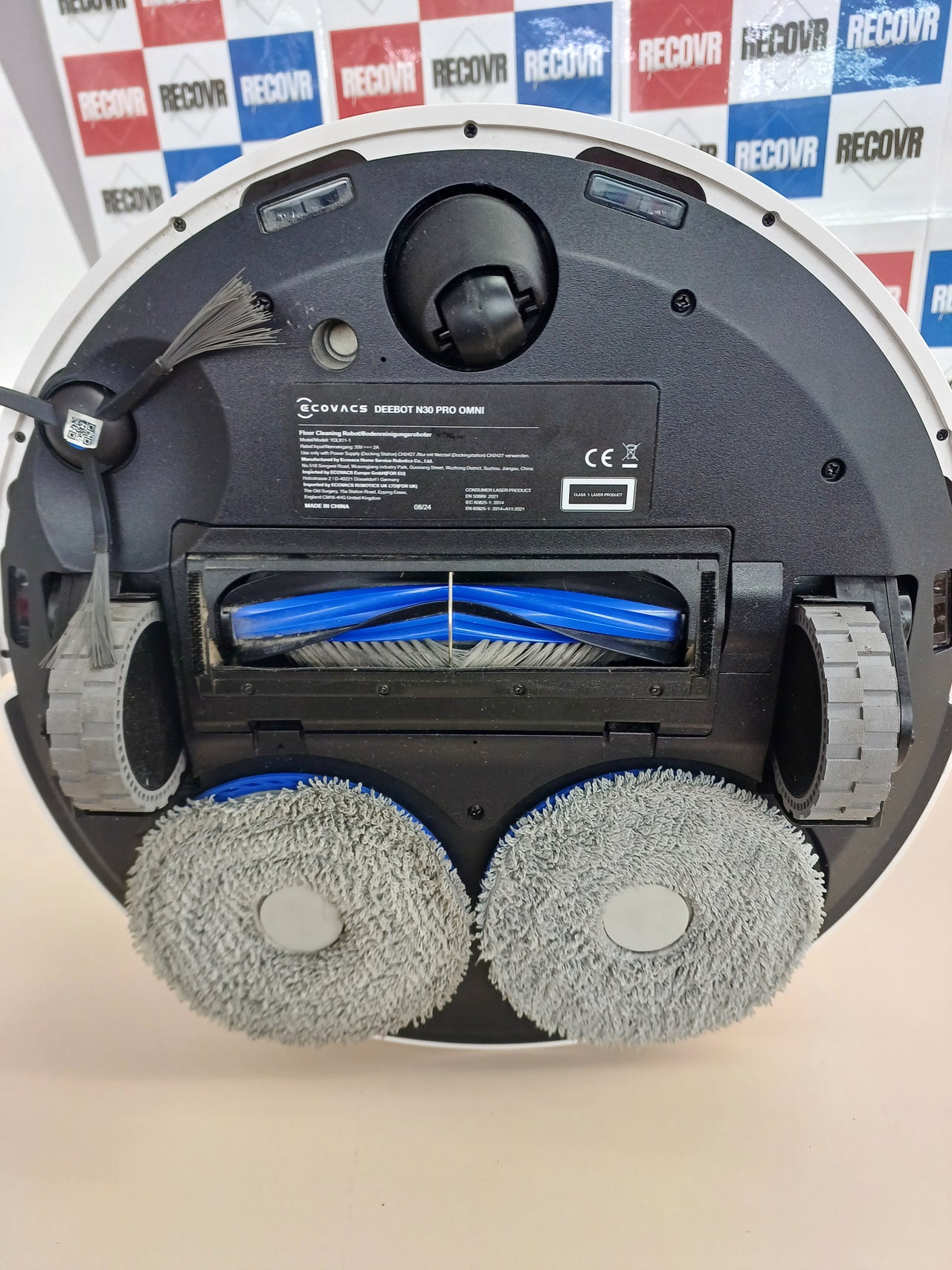 Robot aspirador 10000Pa agua caliente secado auto Ecovacs