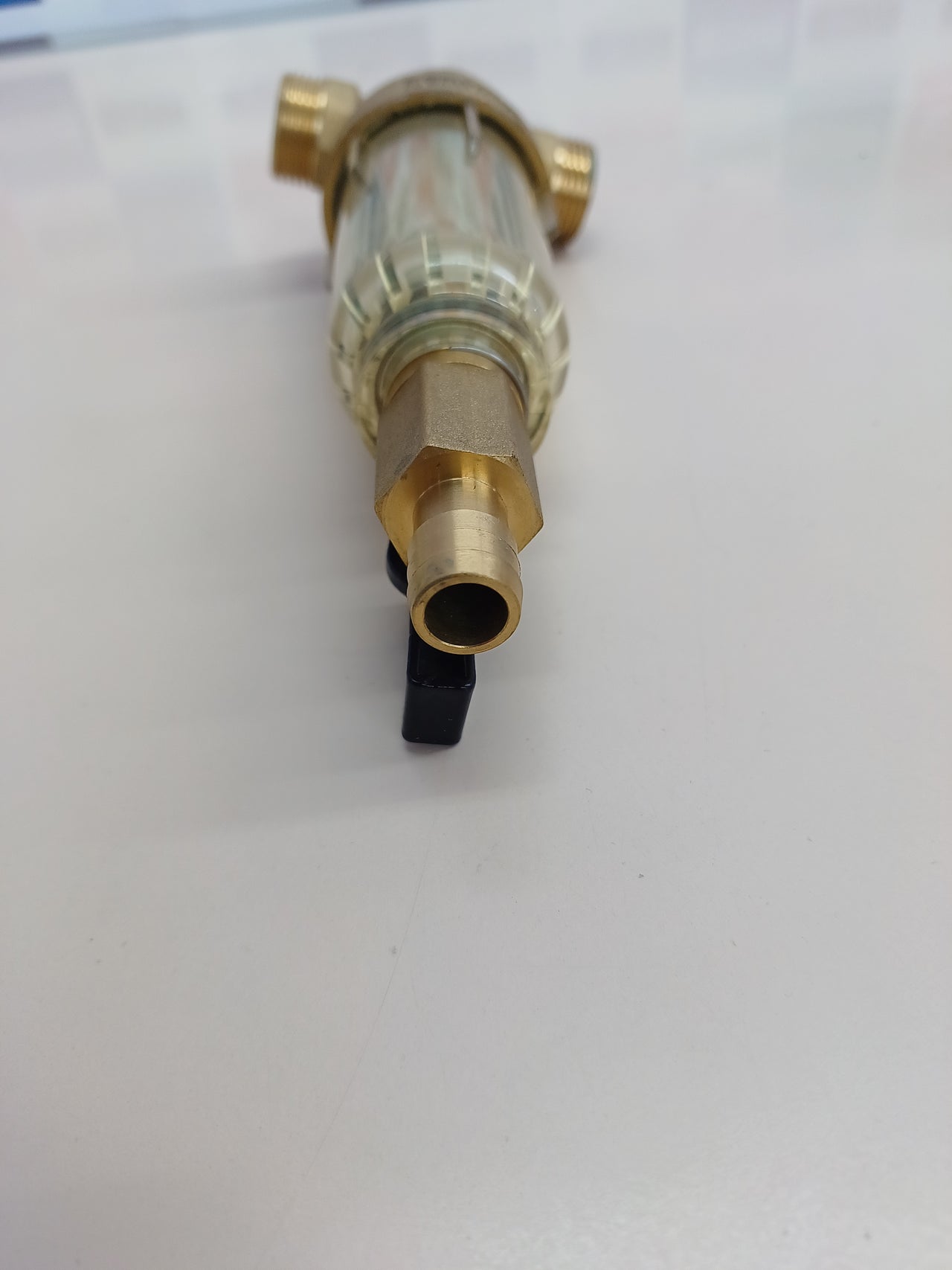 Prefiltro de Agua Reutilizable con Malla de Acero Inoxidable 90 Micras, Cabezal de Latón, Conexión 1/2" y 3/4"FERDOM FD177