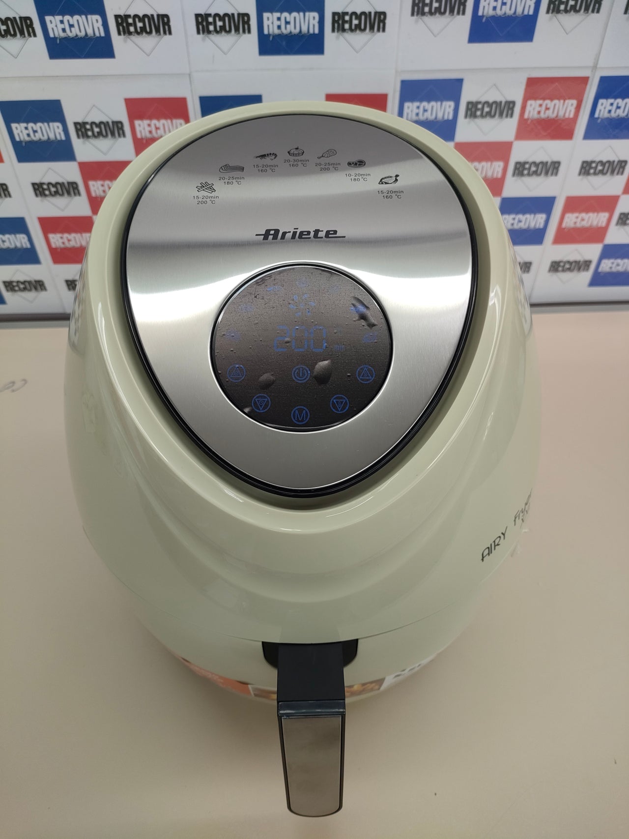 Ariete 4618/02- Freidora saludable XXL sin aceite (pantalla lcd, temporizador ajustable 60 min, 7 programas, temperatura ajustable 80-200Âșc), color beige