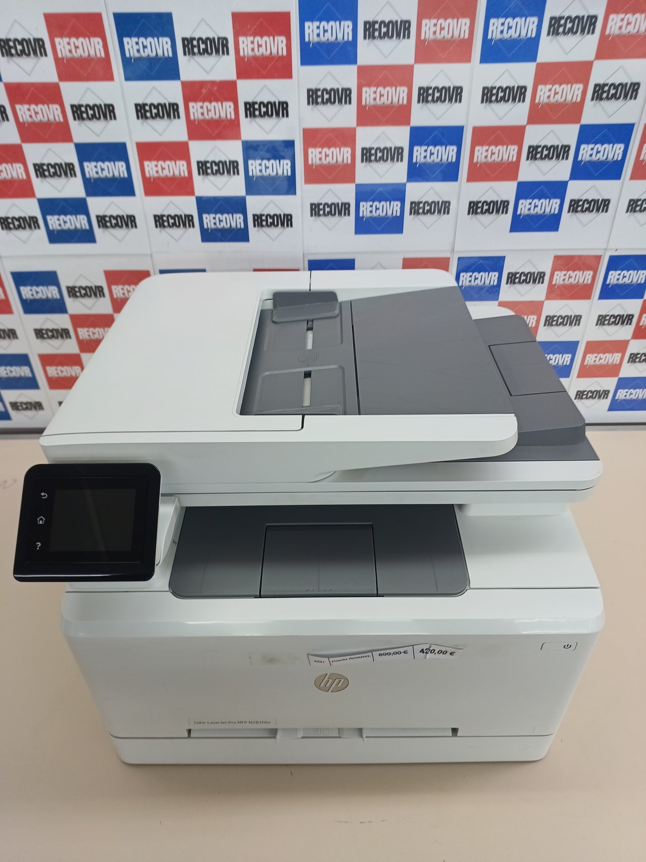 HP Color LaserJet Pro M283fdw 7KW75A, Impresora Láser A4 Color Multifunción a doble cara automática, Escaner, Copiadora, Fax (21ppm, Wi-Fi, Procesador 800MHz, Memoria 256MB, HP Smart App) Blanca