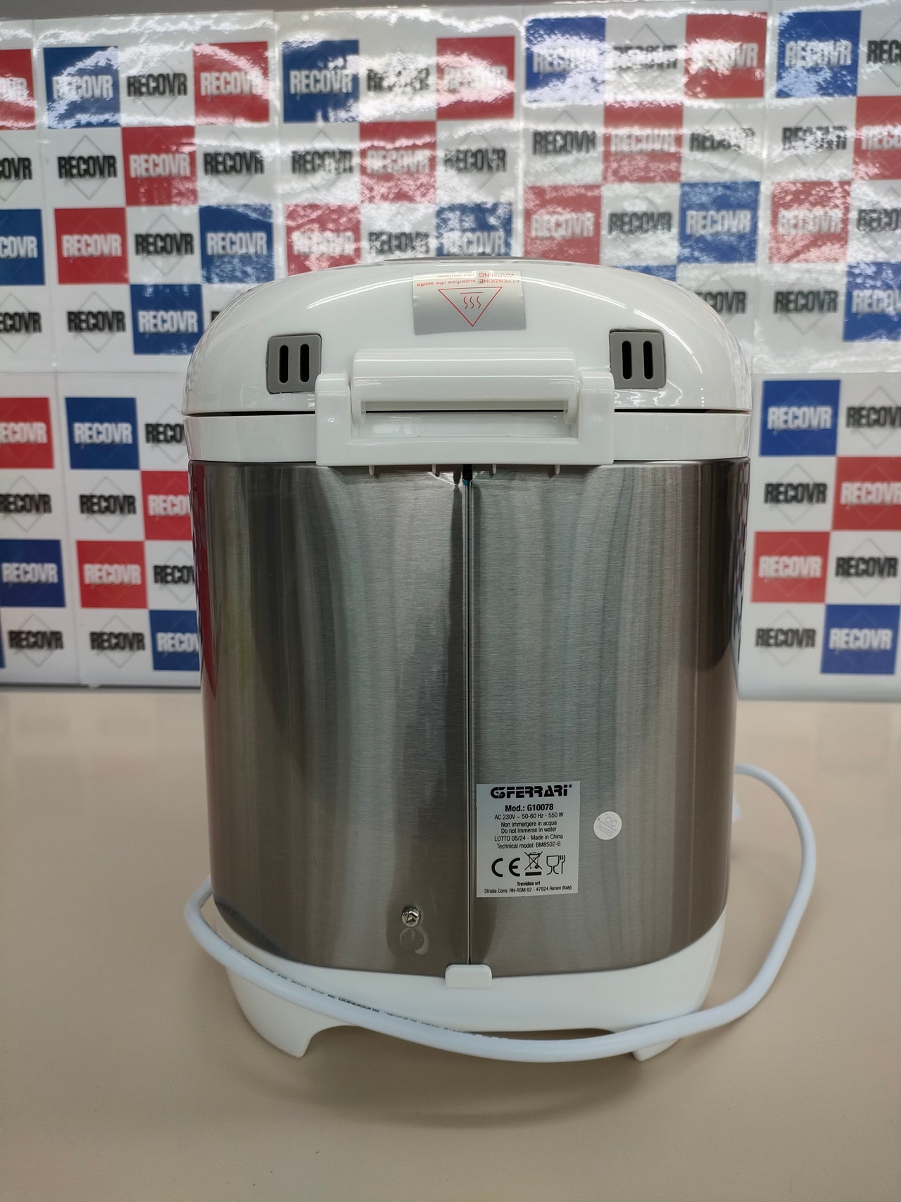 Panificadora 1 KG, 550 W, Acero Inoxidable, Blanco G3 Ferrari G1007800 G10078