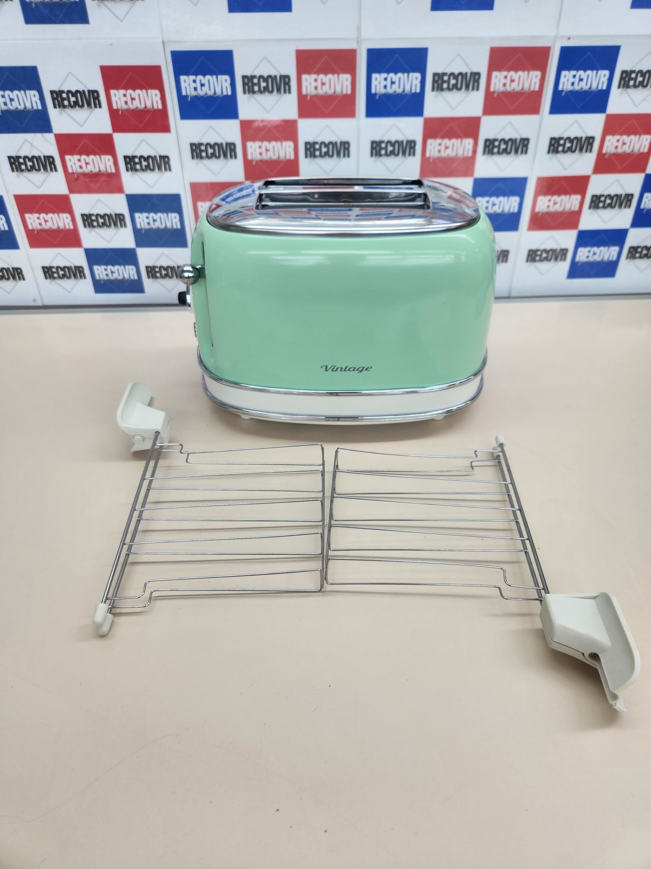 Tostadora Vintage, 810 W, 6 tons Ariete 155 - Metal, Verde