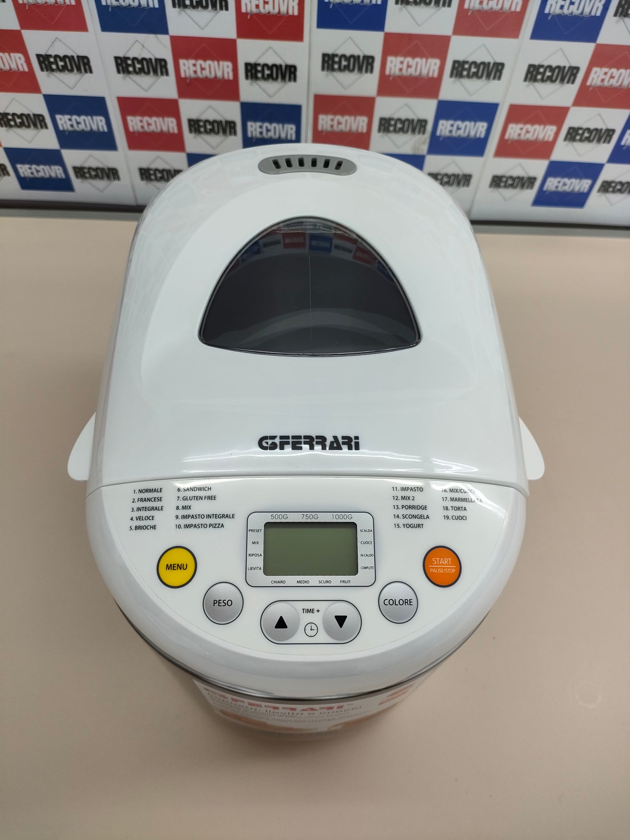 Panificadora 1 KG, 550 W, Acero Inoxidable, Blanco G3 Ferrari G1007800 G10078
