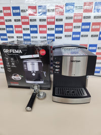 Thumbnail for Cafetera, 20 Bares 1,6L, 850W,Automática Espresso y Cappuccino, Brazo Portafiltros con Doble Salida y Dos Filtros, Depósito Extraíble B PAGRIFEMA GC3002 Free