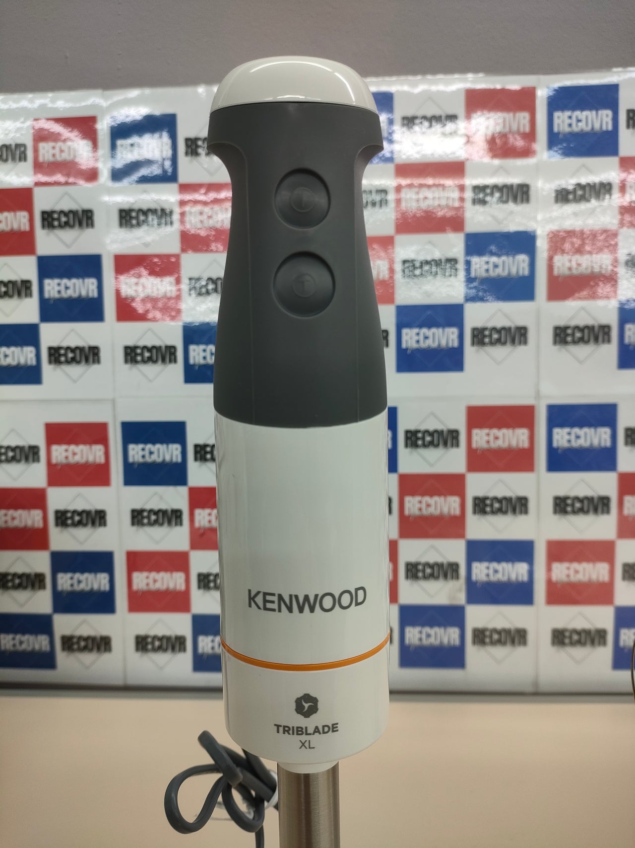 Kenwood Batidora de Mano, Accesorio Compatible con la Batidora Triblade XL, Fácil Ajuste Giratorio, Apta para Lavavajillas, Acero Inoxidable, HBM40.002WH