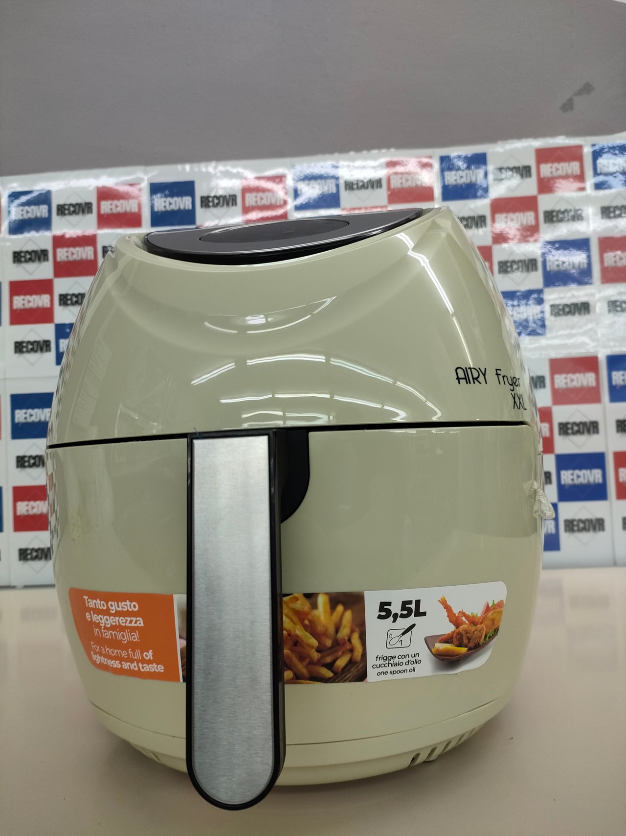 Ariete 4618/02- Freidora saludable XXL sin aceite (pantalla lcd, temporizador ajustable 60 min, 7 programas, temperatura ajustable 80-200Âșc), color beige
