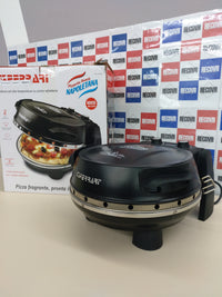 Thumbnail for Horno de pizza 1200W, 2 platos con piedra refractaria doble Snack Napoletana, G3 Ferrari G10032
