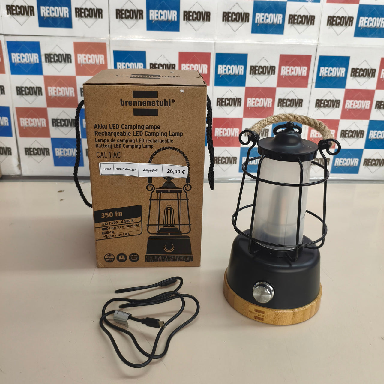Brennenstuhl CAL 1 AC, linterna de camping recargable 350lm IP44
