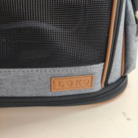 Lekesky: mochila transportín expandible para gatos y perros, gris (XL)