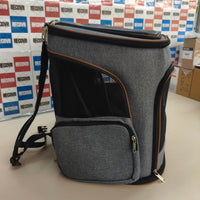 Lekesky: mochila transportín expandible para gatos y perros, gris (XL)
