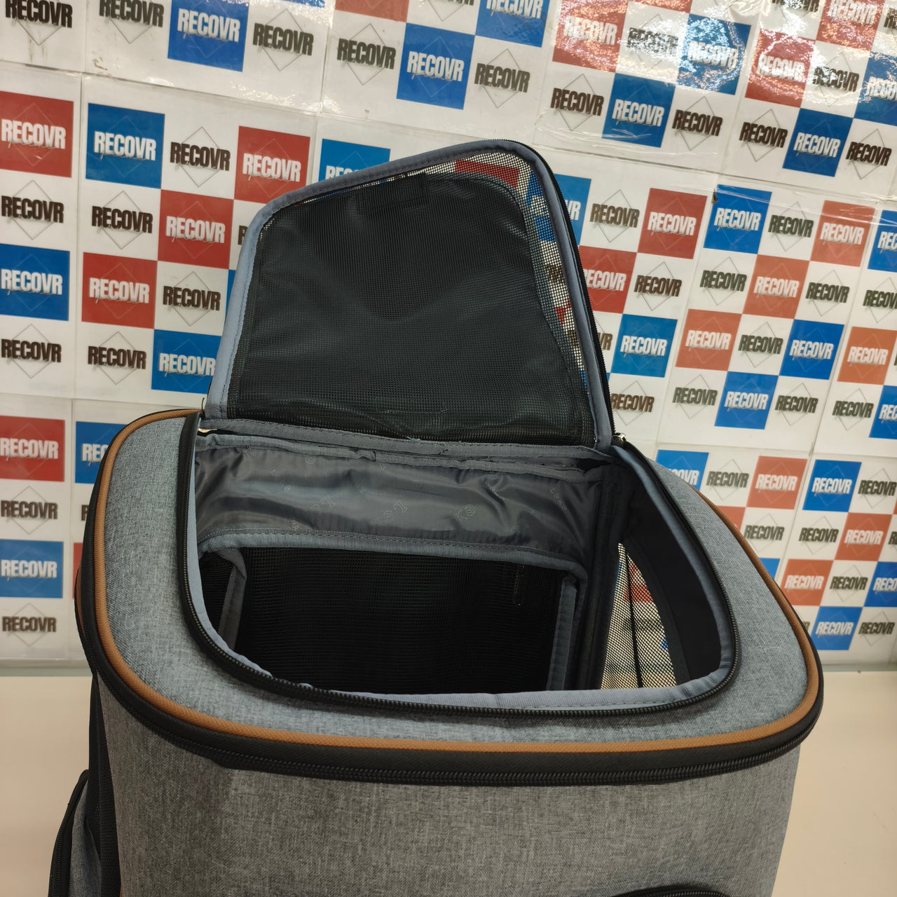 Lekesky: mochila transportín expandible para gatos y perros, gris (XL)