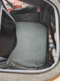 Lekesky: mochila transportín expandible para gatos y perros, gris (XL)