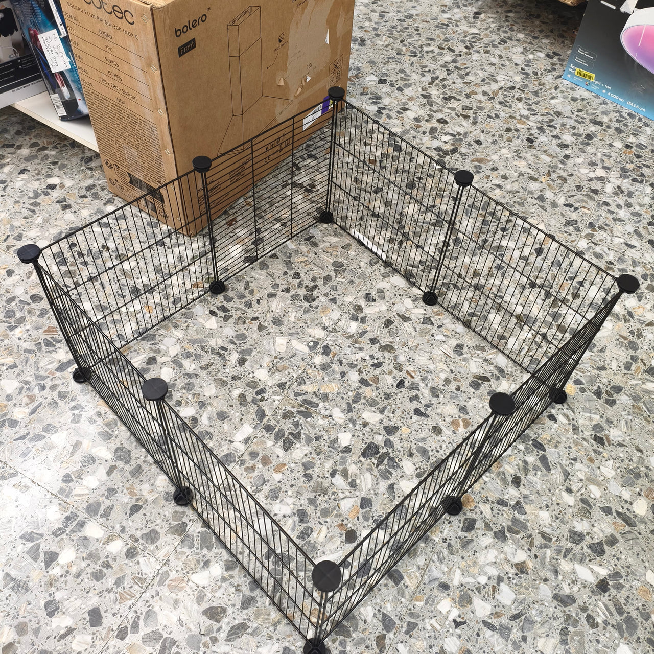 Kerbl Pet Recinto Exterior Hopsi, 12 Mallas de 35x35cm Cada una, Flexible y Extensible, fácil de Montar, Sistema de conexión