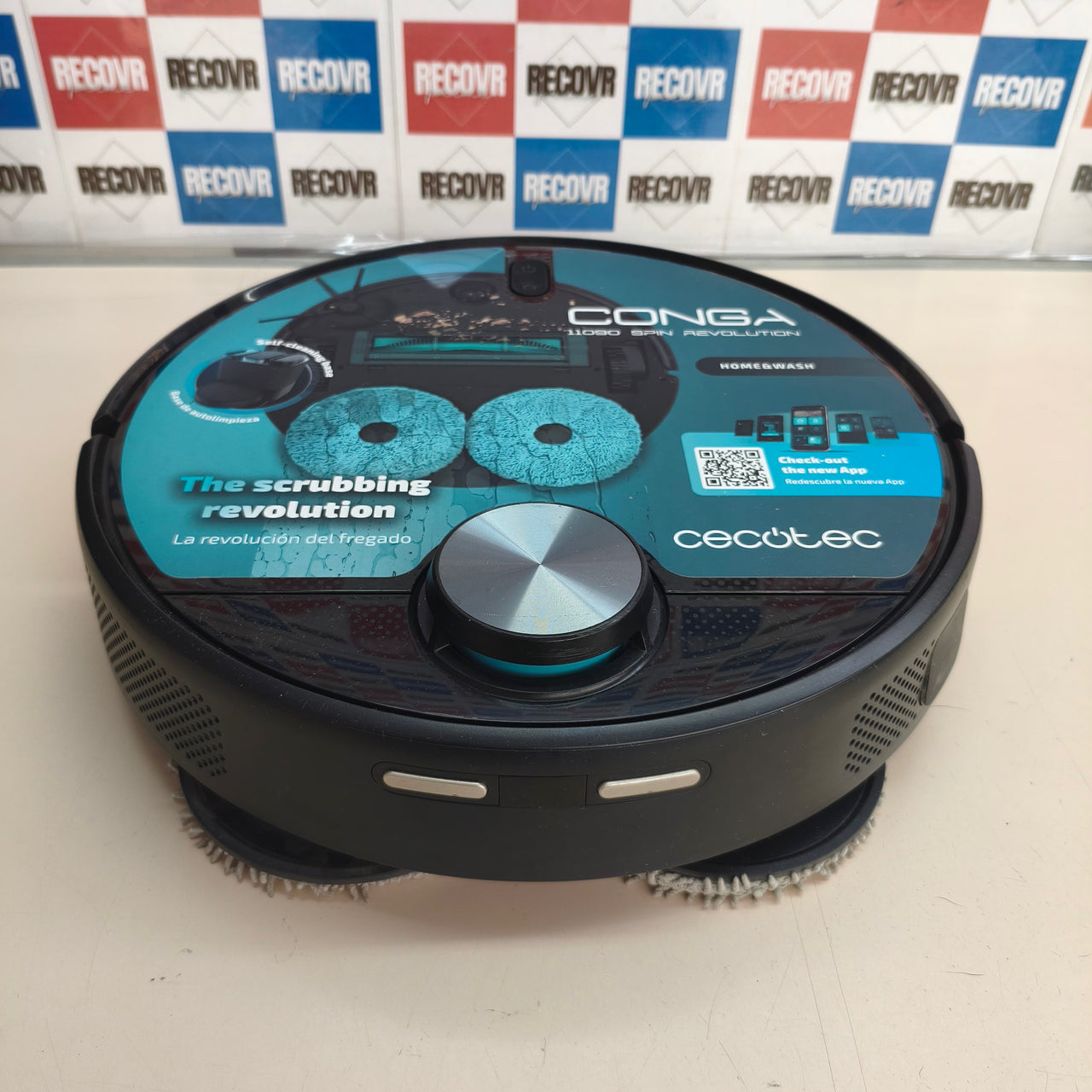 Cecotec Conga 11080 Spin Revolution: robot aspirador y fregasuelos con base de autolimpieza y navegación láser