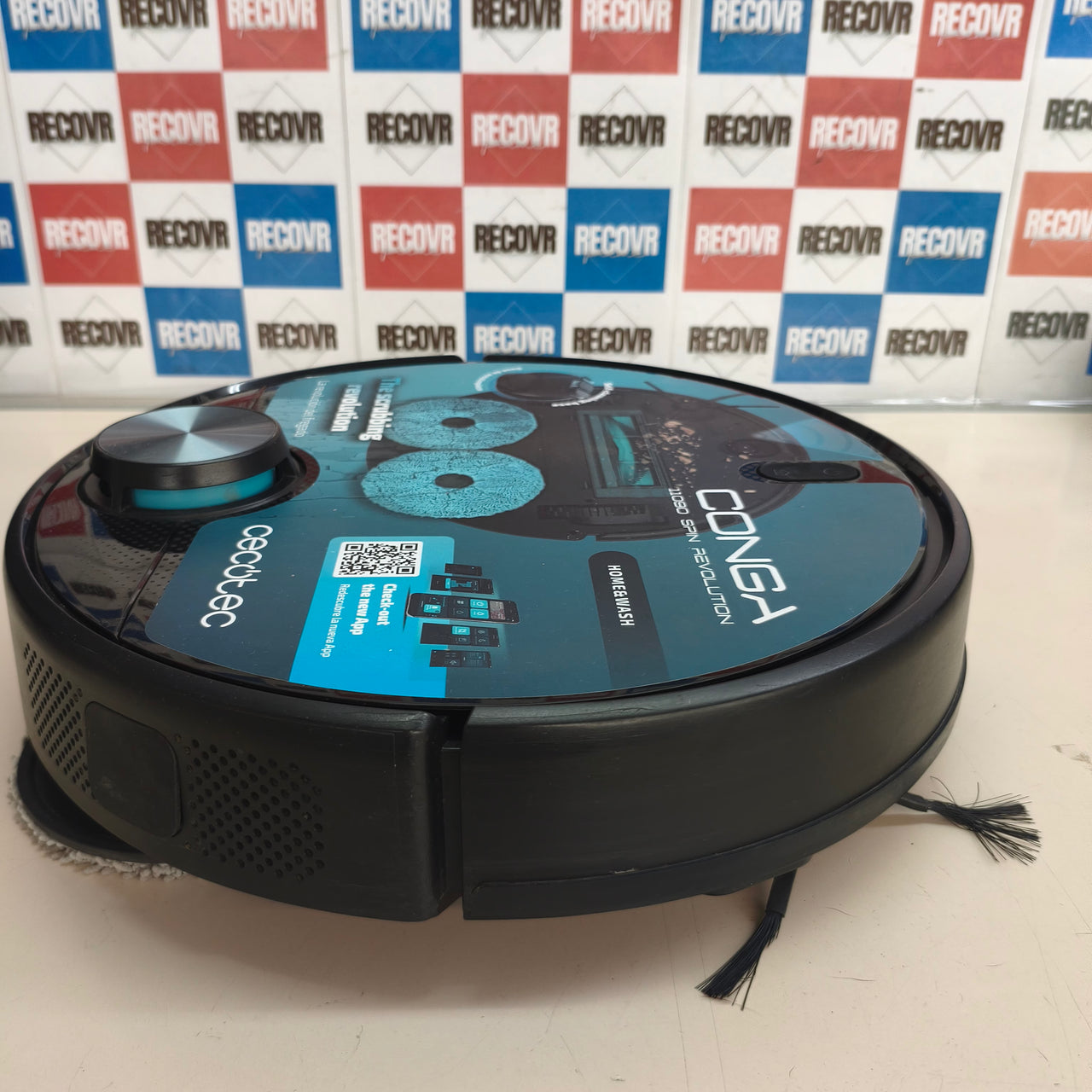 Cecotec Conga 11080 Spin Revolution: robot aspirador y fregasuelos con base de autolimpieza y navegación láser