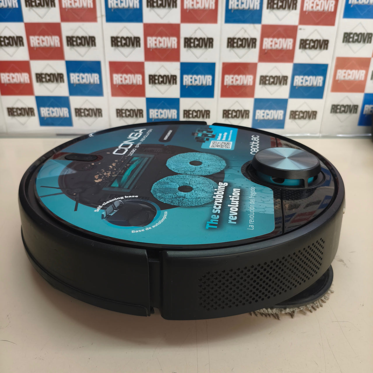 Cecotec Conga 11080 Spin Revolution: robot aspirador y fregasuelos con base de autolimpieza y navegación láser