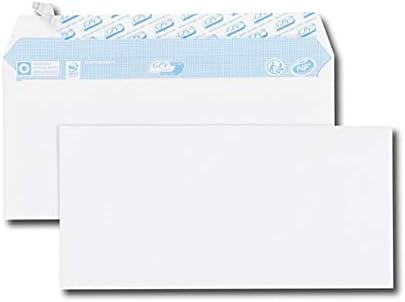 GPV - Boite de 500 Enveloppes - Format DL (110x220 mm), sans fenêtre, qualité papier blanc : 80 g/m2 - Certifié PEFC & NF316