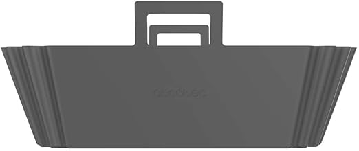 Cecotec Pack 2 Moldes Silicona Circulares para Airfryer de 9-11L Cecofry TwinBucket Pack Accessories. Silicona Libre de BPA, Reutilizable, Temperaturas -40°C a +250°C, Fácil Limpieza, 22,5x13x8,6cm