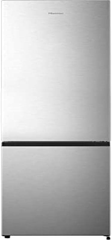 Hisense RB329N4ACE - Refrigerador combinado de instalación libre, Total No Frost con ventilación multiflujo, Inox Look, altura 180 cm, capacidad neta 255 L