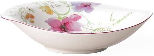 Villeroy & Boch Mariefleur Serve & Salad - Cuenco hondo (porcelana Premium, 21 x 18 cm) blanco/colorido