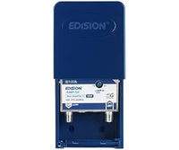 EDISION AMP-10 Mastverstärker 1UHF, 10-25db Einstellbar, 107dBmV, 24V, für Digitale Terrestrische DVB-T/T2 Antennnen geeignet, Frequenzbereich UHF 470-694Mhz, 5G LTE Filter