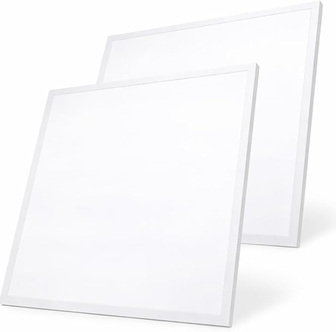 M Ledme - Pack de 2 Panel LED 60X60 cm 42W, Blanco neutro 4500K, 4200 lumenes, Driver Incluido, Empotrable, Ideal para oficinas. Fácil de montar. LM5315