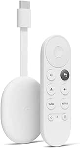 Google TV Chromecast con (HD) - Reproduce contenido en streaming en el televisor con el mando de control por voz - Películas, series en HD