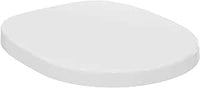 Ideal Standard Connect Tapa WC, Diseño envolvente, forma redonda, Asiento con opción de liberación rápida y resistente a los UV, de duroplástico resistente – Blanco (365x430x50 mm)