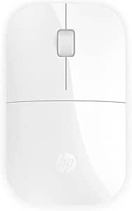 HP Z3700 - Ratón Inalámbrico (1200 PPP, 3 Botones y Rueda de Desplazamiento, Batería 16 Meses de Duración, Tecnología LED, USB y Windows Vista/7/8/10 Disponible) Color Blanco