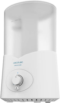Cecotec Humidificador BreezeCare 2000 Light. 25 W, Humidificación 200 ml/h, Depósito 1,2 litros, Salida de vapor 360º, Control Manual, Luz LED, Cobertura hasta 30 m2