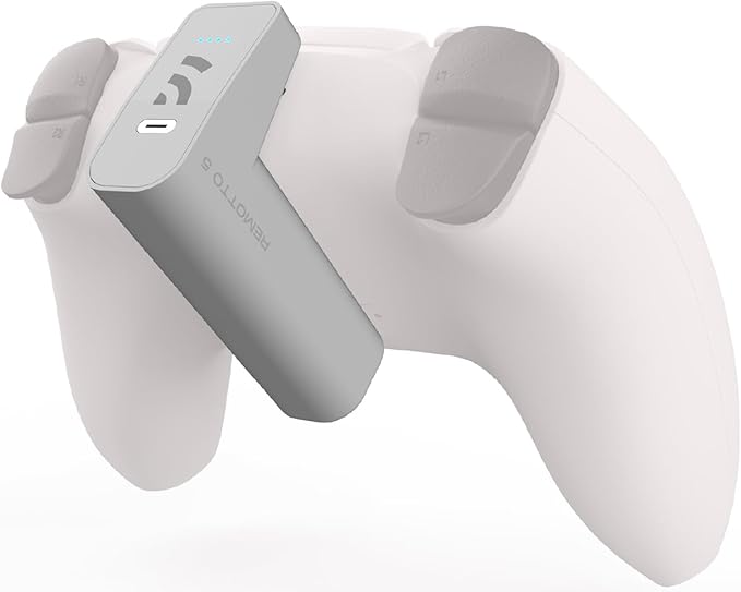 Remotto Battery - Cargador USB para Mando de PS5 InalÃ¡mbrico - BaterÃ­a PortÃ¡til para DualSense Juega Mientras Carga - Larga DuraciÃ³n +12 Horas de AutonomÃ­a - Accesorios PS5