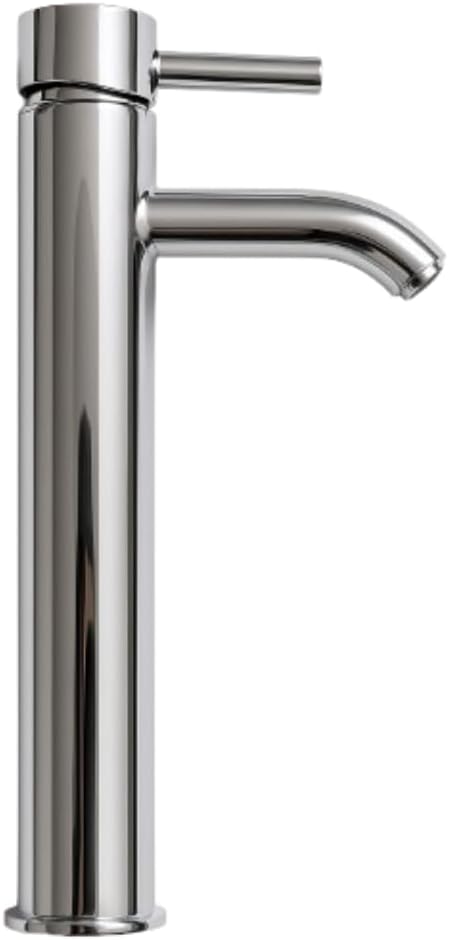 Grifo de baño para lavabo alto de acero inoxidable | Grifo mezclador de agua fría y caliente monomando