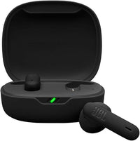 JBL Wave Flex 2, Auriculares inalámbricos True Wireless, Bluetooth, autonomía de hasta 40 hrs, Sonido JBL Pure Bass, Smart Ambient, Resistentes al Agua y al Polvo, conexión multipunto, Negro