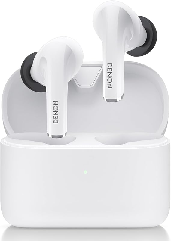 DENON Auriculares in-Ear con cancelación de Ruido, Blanco