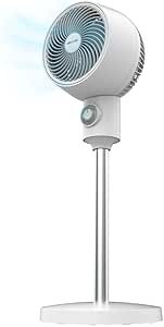 Cecotec Ventilador Circulador de Aire de Pie EnergySilence 900 Cyclone. 35W, Diámetro 9 Pulgadas, Oscilación Automática, 3 Velocidades, Inclinación Ajustable, Fácil Control