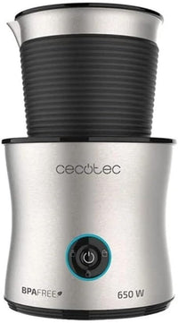 Cecotec Espumador de Leche Power Moca Spume 5000. 650 W, Capacidad de 400 ml, 4 Modos de funcionamiento, Prepara Chocolate caliente, Jarra de Acero Inoxidable, Base 360º Antideslizante