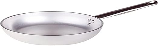 Pentole Agnelli Línea 5 mm Sartén Radiante con un Mango Inoxidable, Aluminio Acero aleado, Plateado, 24 cm