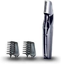 Panasonic ER-GK60-S503 - Recortadora de Barba y Precisión 3 en 1 (Recargable, Forma de Navaja, i-Shaper, 3 accesorios, Acero Inoxidable, Peine para Zonas Delicadas y para Perfilar la Barba), Plata