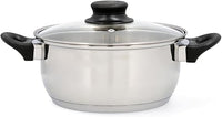 Quid Habitat Cacerola Acero Inoxidable Apto Vitrocerámica Apto Inducción 100% Higiénico