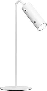 EMKE Lámpara de mesa LED inalámbrica, 6 en 1, recargable, regulable, con LED táctil, blanco, lámpara de mesa exterior, 3 modos de color, lámpara de pared magnética ajustable 360°, USB-C