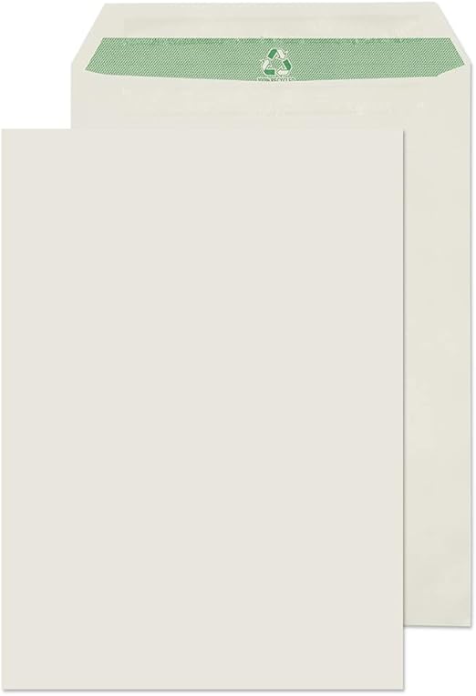 Blake Purely Environmental C4 324 x 229 mm 90 g/m² Enveloppes Pochettes Autocollante (RE6261) Blanc Naturel - Boîte de 250