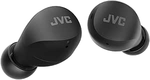 JVC Auriculares inalámbricos Gumy Mini - Bluetooth (5.1) Pequeños y Ligeros, con 3 Modos de Sonido, Resistencia al Agua (IPX4) y 23H de Batería. Deportivos y para Casa - HA-Z66T-B, Negro